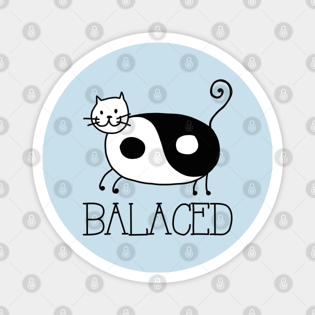 BALANCED Magnet by EdsTshirts